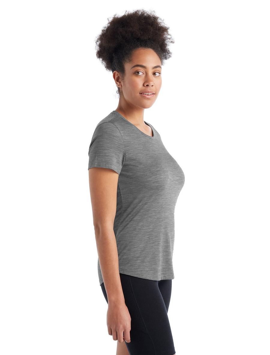 Metro Heather Icebreaker Merino Sphere II Short Sleeve Women's T Shirts | AU 1569UZGT